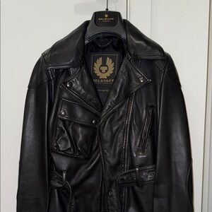 Belstaff Classic Black Leather Jacket
